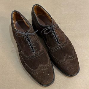 Allen Edmonds Brown Suede Wingtips